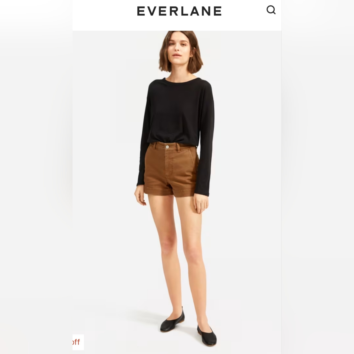 Everlane Air Long Sleeve Tee, Red Size S